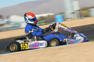 Former US Rotax champ Phillip Arscott was among the quickest in Senior Max all weekend in Tucson aboard the RPG Kosmic (Photo: Sean Buur - Go Racing Magazine)