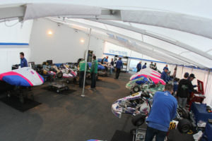 The new RPG tent was full at the Rotax Challenge of the Americas opener (Photo: eKartingNews.com)